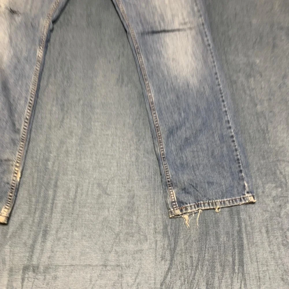 Levi's 559 Jeans Men 33x32 Blue Denim Cotton Relaxed Fit Straight Leg Distressed